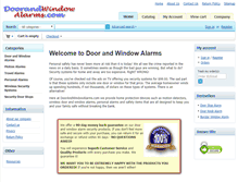 Tablet Screenshot of doorandwindowalarms.com
